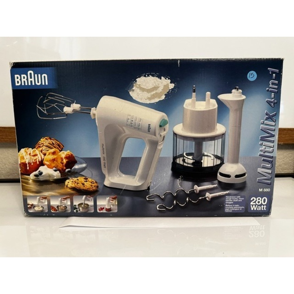 Braun Multimix M 880 Gourmet Edition 280 Watt 4 in 1 Hand Mixer Food Processor